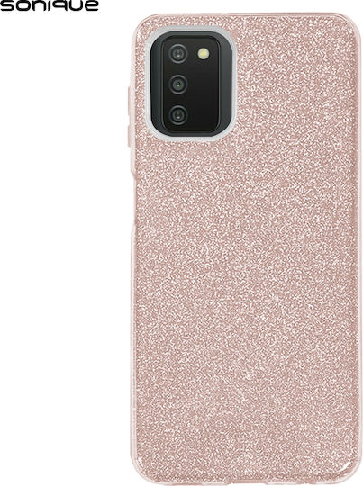 Sonique Shiny Back Cover Silicone Pink (Galaxy A03s)