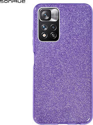 Sonique Shiny Silicone Back Cover Purple (Redmi Note 11 Pro+ 5G)