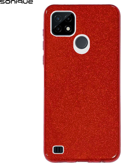 Sonique Shiny Back Cover Σιλικόνης Κόκκινο (Realme C21)