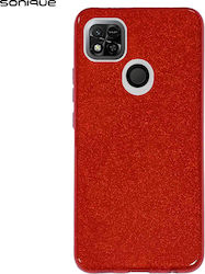 Sonique Shiny Umschlag Rückseite Silikon Rot (Redmi 10A)