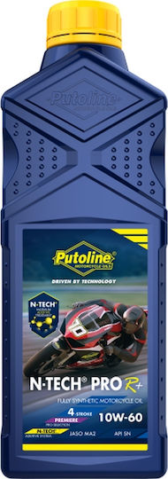 Putoline N-Tech Pro R+ 10W-60 Συνθετικό Λάδι Μοτοσυκλέτας για Τετράχρονους Κινητήρες 1lt