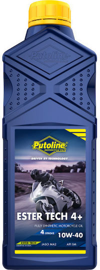 Putoline Ester Tech 4+ Synthetic Motorcycle Oil for Four-Stroke Engines 10W-40 1lt