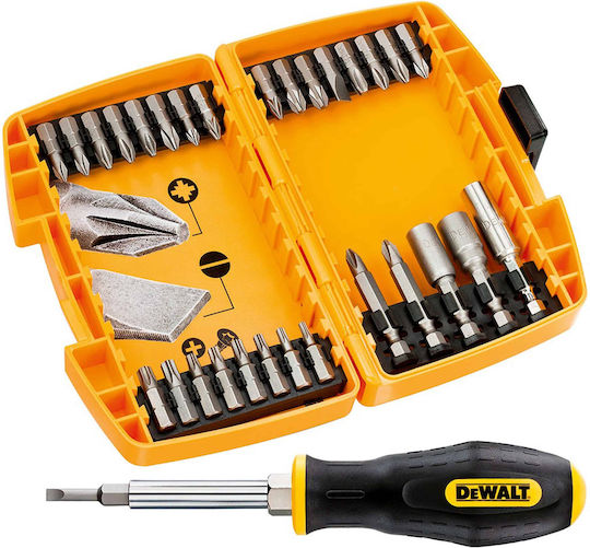 Dewalt Șurubelniță De Nucă cu 30 Vârfuri Magnetice Schimbabile