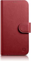 iCarer Anti-RFID Brieftasche Leder Rot (iPhone ...