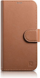 iCarer Anti-RFID Brieftasche Leder Braun (iPhon...