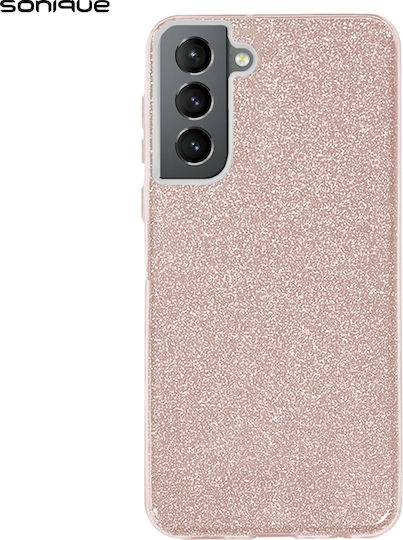 Sonique Shiny Back Cover Σιλικόνης Ροζ (Samsung Galaxy S21 FE)