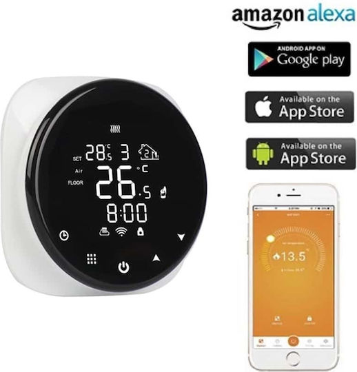 Hysen HY316LD Smart Digital Thermostat with Touch Screen και Wi-Fi
