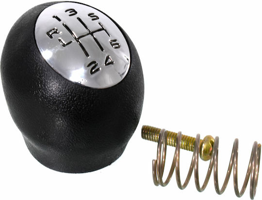 6 Shift Knob with Spring for Dacia Duster Renault Fluence / Kangoo / Master / Megane / Scenic Black