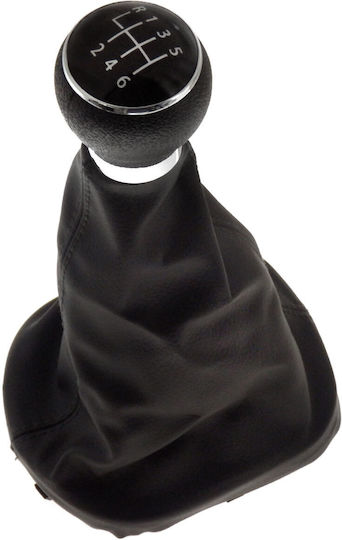 6 Shift Knob with Bubble for Volkswagen Caddy / Touran black