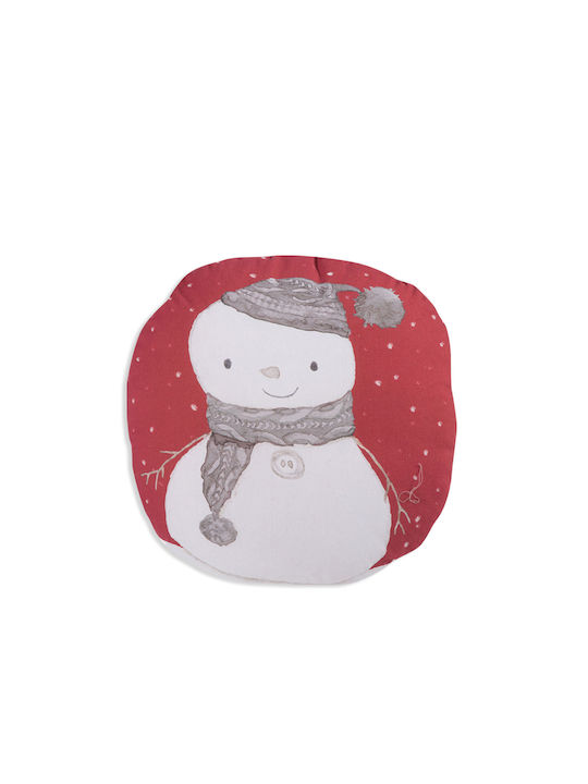 Nef-Nef Homeware Perna Decorativă de Crăciun Snow Man Rotund Roșu 40buc