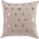 Nef-Nef Homeware Weihnachtsdekoratives Kissen Chiara Platz White 30x30cm Baum