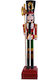 Lianos Weihnachts-Nussknacker Mehrfarbig aus Hölzernes Höhe 30cm.