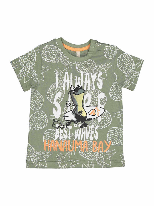 Kinder-T-Shirt Khaki