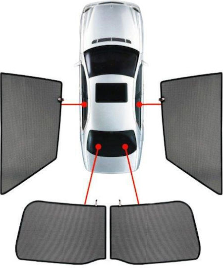 CarShades Umbrele Laterale Parasolare Auto Pentru VW Jetta 06-10 Cu Patru Uși (4D) 4 Bucăți