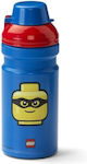 Lego Kids Plastic Water Bottle Iconic Classic Blue 390ml