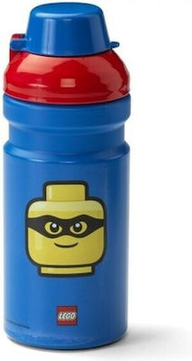 Lego Kids Plastic Water Bottle Iconic Classic Blue 390ml