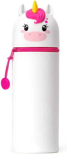 Legami Milano Unicorn Pencil Case Silicone Barrel Pink