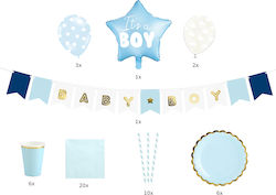 Σετ διακόσμησης It's A Boy Set de decorare pentru Petrecere 49buc