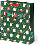 Legami Milano Xmas Santa Claus Paper Bag for Gift Green