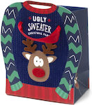 Legami Milano Xmas Sweater Paper Bag for Gift Blue