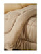 Whitegg Duvet Queen with Microfiber Filling 220x240cm ΠΑΠ96 4 Beige