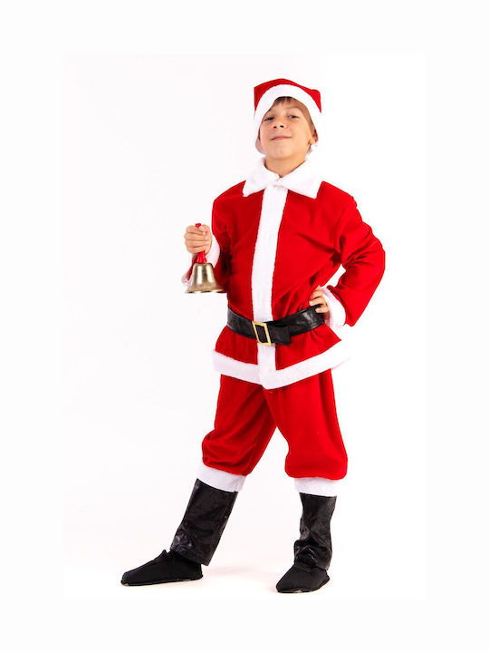 Kids Christmas Costume Santa Claus Red