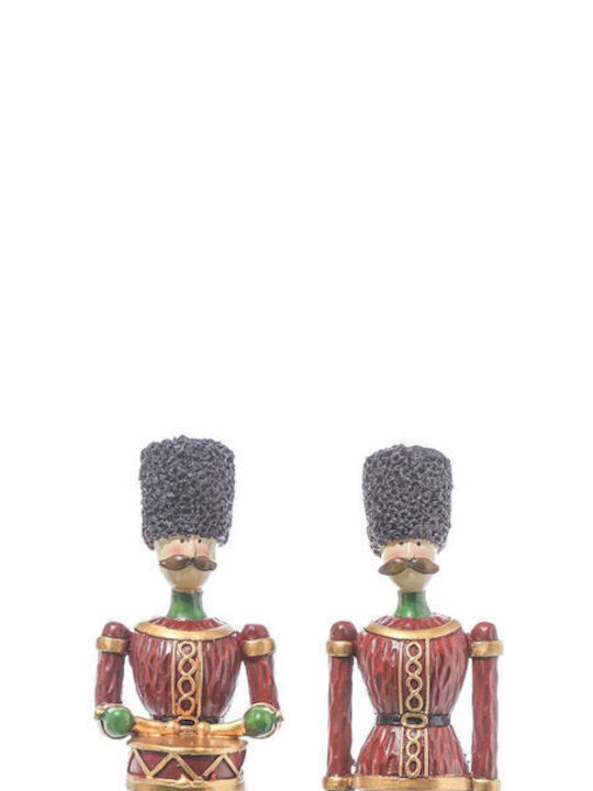 JK Home Decoration London Χριστουγεννιάτικος Καρυοθραύστης Μπορντό από Πολυρεζίνη