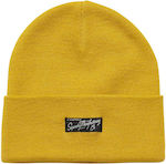 Superdry Vintage Classic Knitted Beanie Cap Yellow