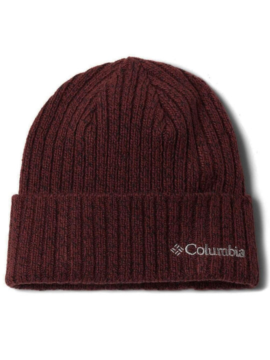 Columbia Watch Cap Ribbed Beanie Cap Burgundy