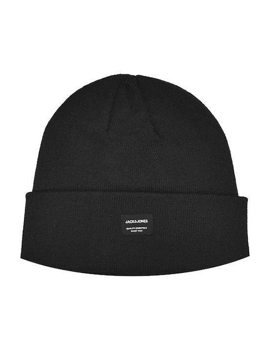 Jack & Jones Beanie Ανδρικός Σκούφος Πλεκτός σε Μαύρο χρώμα