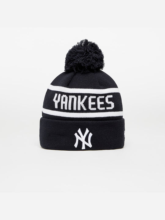 New Era New York Yankees Pom Pom Beanie Ανδρικός Σκούφος Πλεκτός σε Navy Μπλε χρώμα