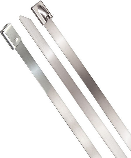 SAS SS316 Δεματικά Καλωδίων Πλαστικά 680mmx4.6mm σε Ασημί χρώμα (10τμχ) (100-06-016)