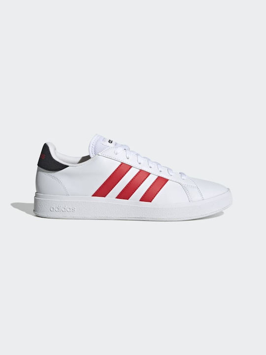 Adidas Grand Court Base 2.0 Ανδρικά Sneakers Cloud White / Vivid Red / Core Black