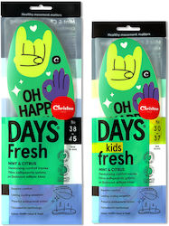 Christou 1910 Aromatic Fresh Insoles for Shoes for Adults & Kids Oh Happy Days Green 2 Pieces Christou 1910 Aromatic Fresh Insoles for Shoes for Adults & Kids Oh Happy Days Green 2 Pieces
