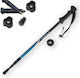 Alpin Pair of Telescopic Aluminum Trekking Poles Walkman Blue 290gr