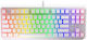 Endorfy Thock TKL Pudding Gaming Tastatură Mecanică Tenkeyless cu Kailh Red comutatoare și iluminare RGB (Engleză US) Onyx White