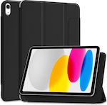 Tech-Protect Smartcase Flip Cover Δερματίνης / Πλαστικό Black (iPad 2022 10.9'')