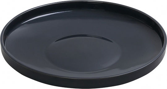 Espiel Round Porcelain Decorative Platter Gray 30.5x30.5x5cm