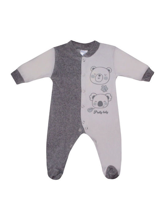 Pretty Baby Body pentru Bebeluși Mânecă lungă Gri