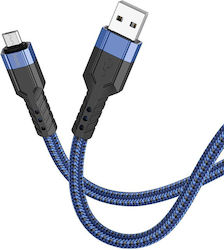 Hoco U110 Geflochten USB 2.0 auf Micro-USB-Kabel Blau 1.2m 1Stück