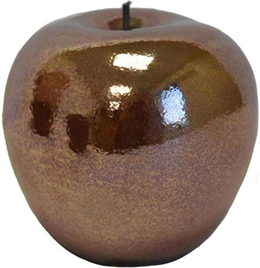 Atmosphera Διακοσμητικό Μήλο από Κεραμικό Υλικό Rose Gold 6x7cm