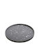 Espiel Dekorative Platte Rund Porzellan Gray 1Stück 25x25x2cm
