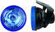 Carner LΑ-V110 Round Foglights Car Universal 12V 55W 6cm with Blue Lighting 2pcs