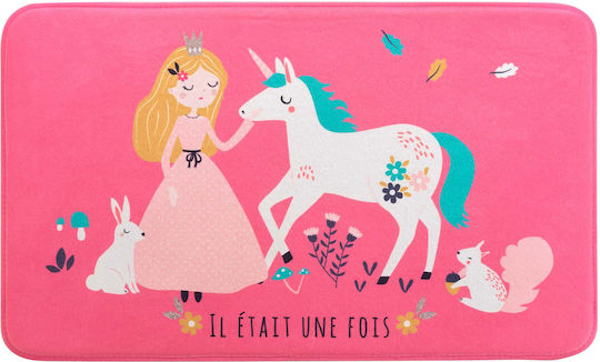 Licorne Kinder Teppich Einhorn Fuchsie 45x75cm