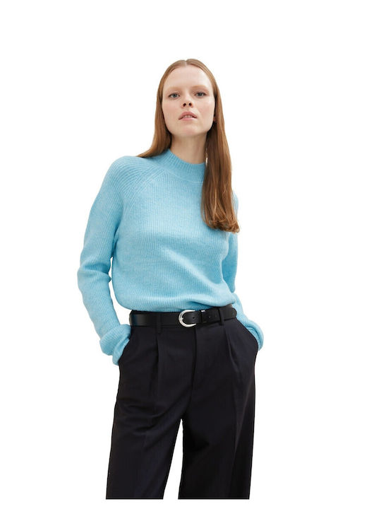 Damen Langarm Pullover Türkis