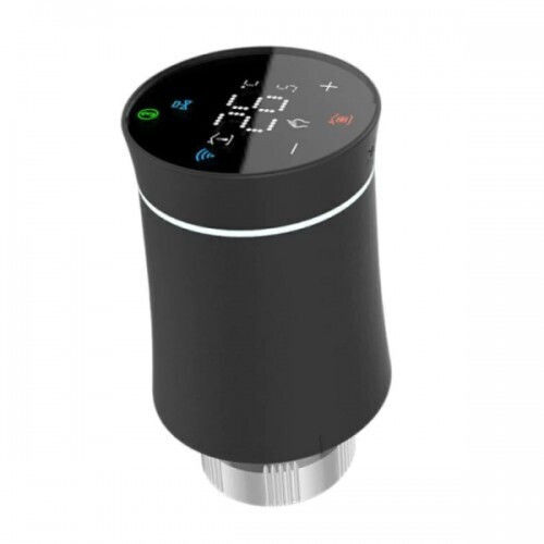 MOES ZTRV-BY-100 Black Electronic Thermostatic Radiator Valve with Wi-Fi for Radiator Body 1pcs