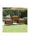 vidaXL Planter Box Lemn Maro 178.5x44x75cm.
