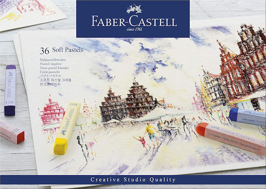 Faber-Castell Soft Pastels Σετ Κηρομπογιές σε 36 Χρώματα