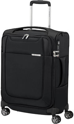 Samsonite D'Lite Spinner Cabin Travel Suitcase Fabric Black with 4 Wheels Height 55cm.