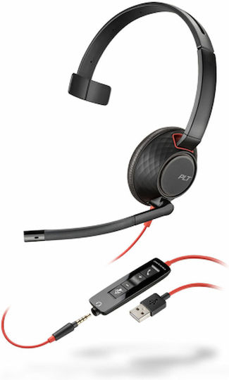 Plantronics Blackwire C5210 USB On Ear Căști Multimedia cu microfon și conexiune USB-A